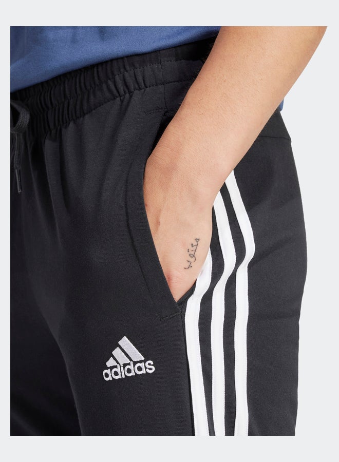 Adidas Essentials Single Jersey 3-Stripes Joggers - Image 4